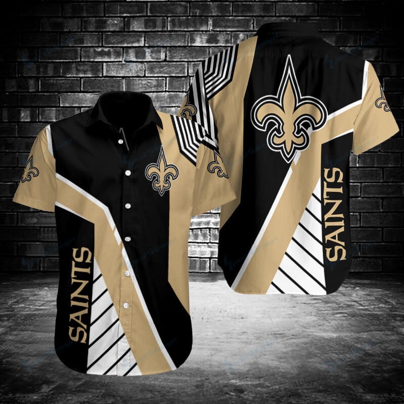 Sizing Chart for New Orleans Saints Button Shirt BB063