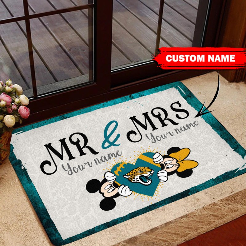 Jacksonville Jaguars Personalized Doormat