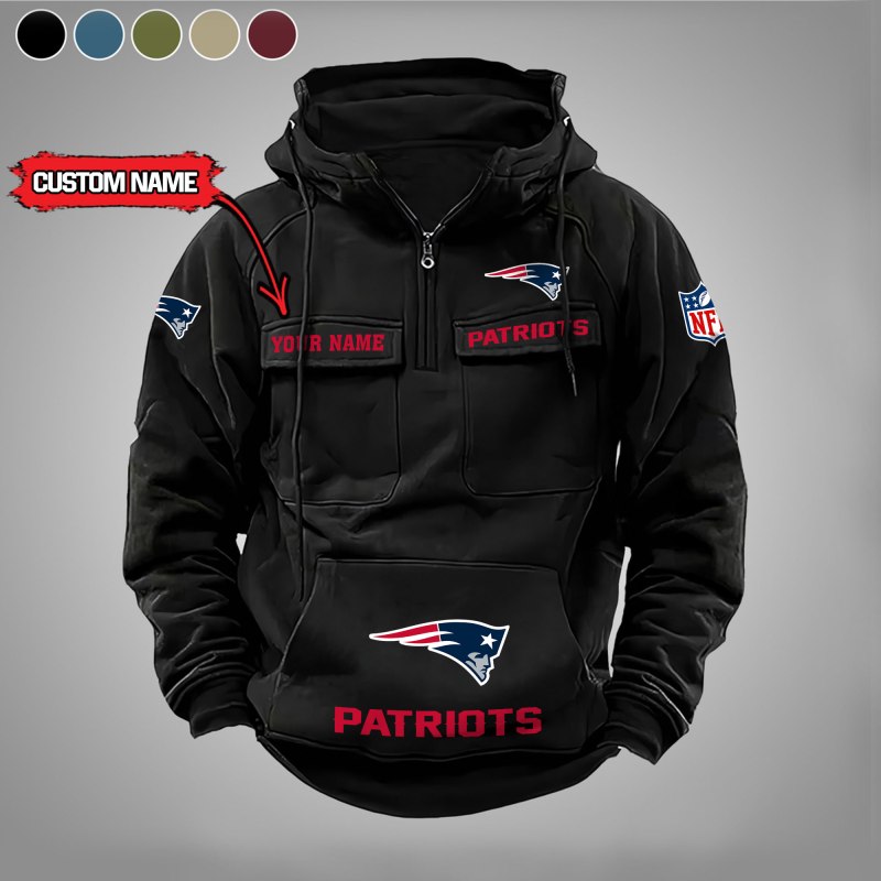 New England Patriots Hoodie Black
