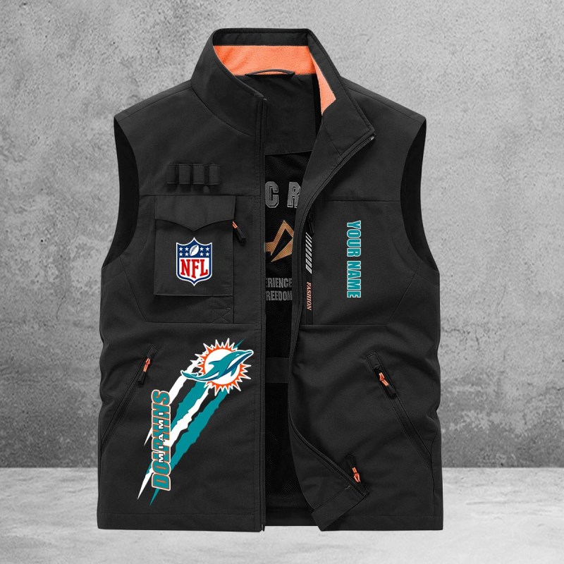 Miami Dolphins Multi-Pockets Vest