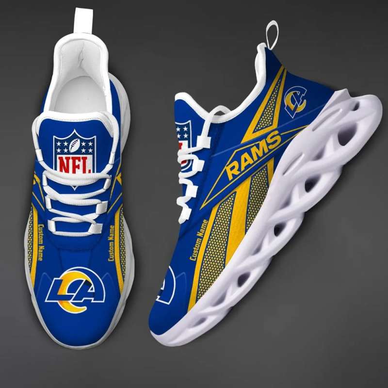 Los Angeles Rams Personalized Yezy Running Sneakers