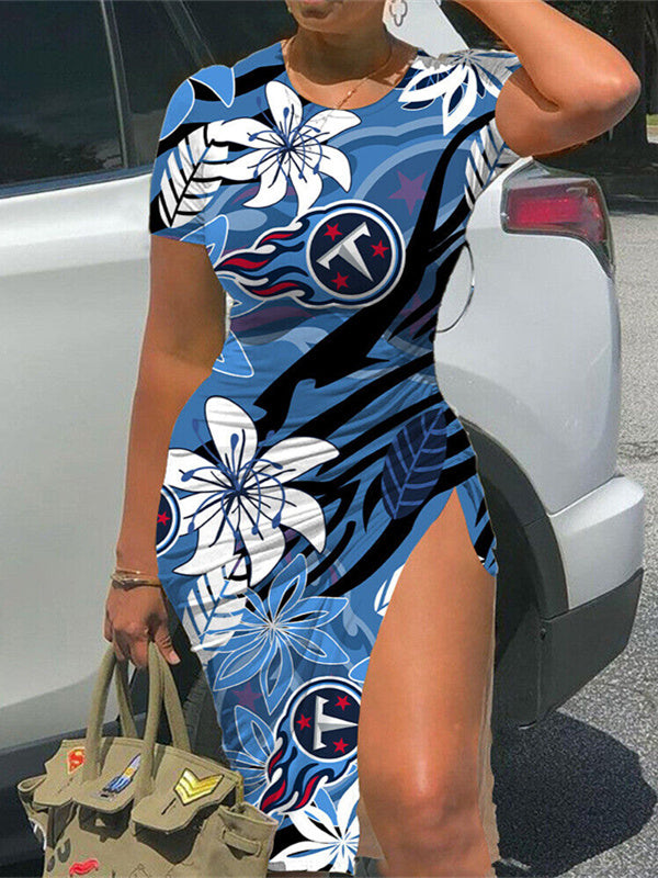 Tennessee Titans Slit Bodycon Dress