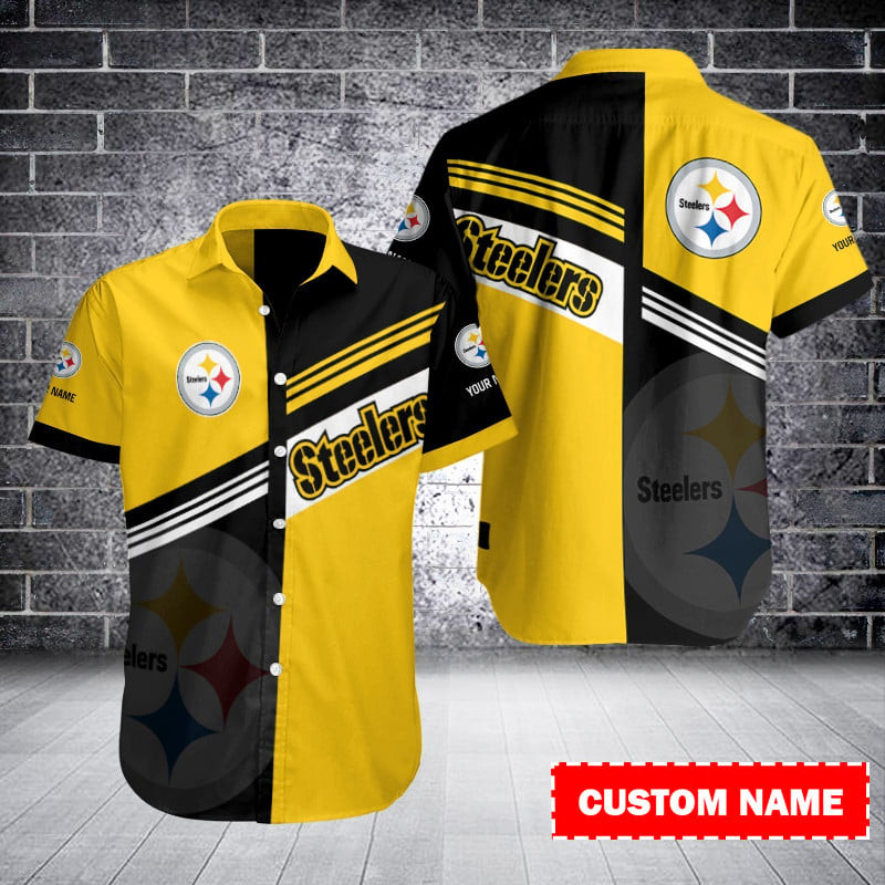 Pittsburgh Steelers Personalized Button Shirt Size Chart