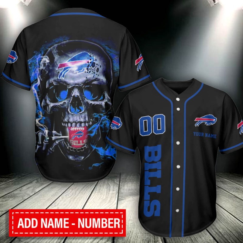 Buffalo Bills Personalized Baseball Jersey