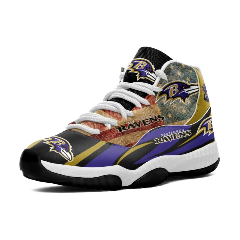 Baltimore Ravens AJD11 Sneakers Side View