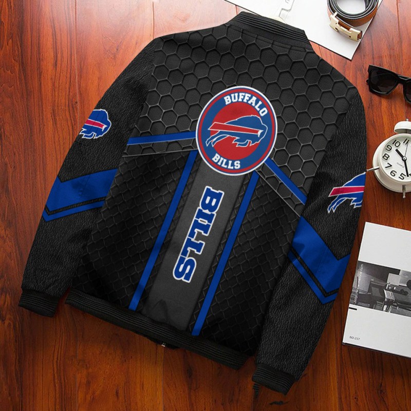 Buffalo Bills Bomber Jacket Back View