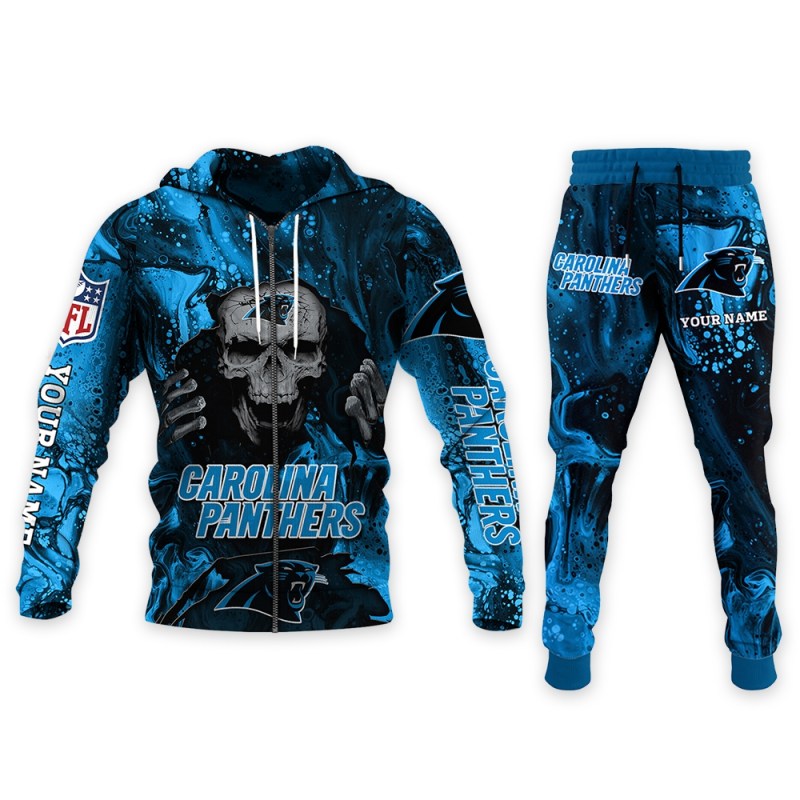 Carolina Panthers Hoodie and Joggers Set