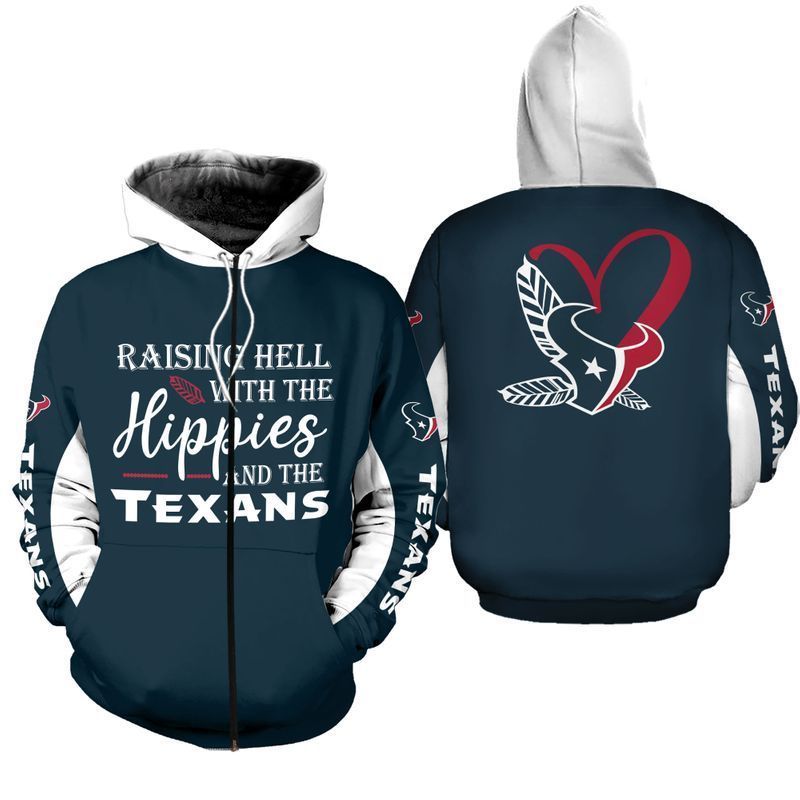 Houston Texans All Over Print Hoodie - Detail