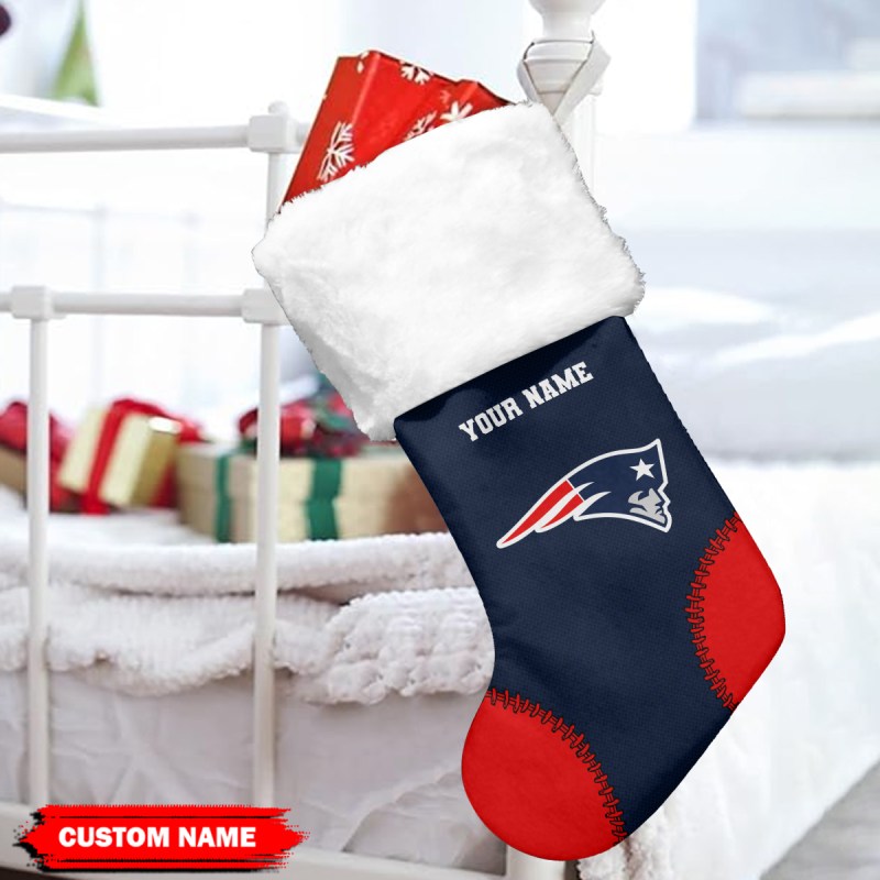 New England Patriots Christmas Socks Presentation