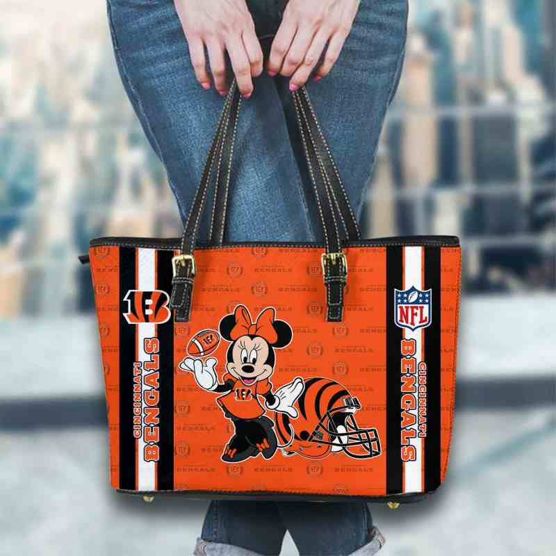 Cincinnati Bengals Women Leather Tote Hand Bag