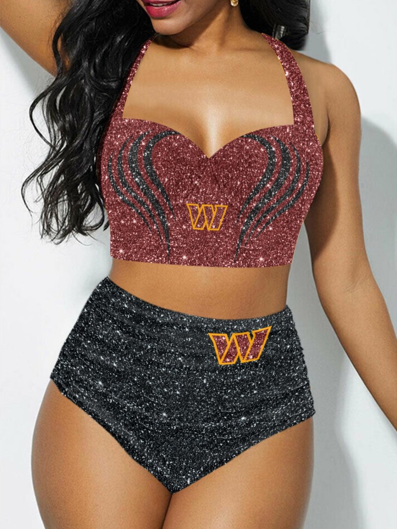 Washington Commanders Sexy Print Bikini Swimsuit