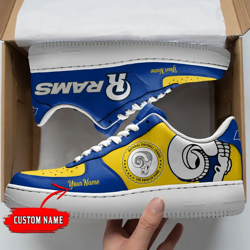 Los Angeles Rams Personalized AF1 Shoes