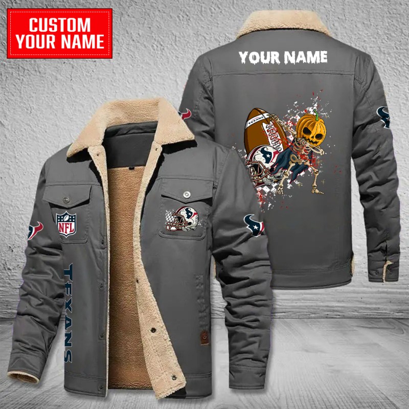 Houston Texans Bomber Jacket Gray