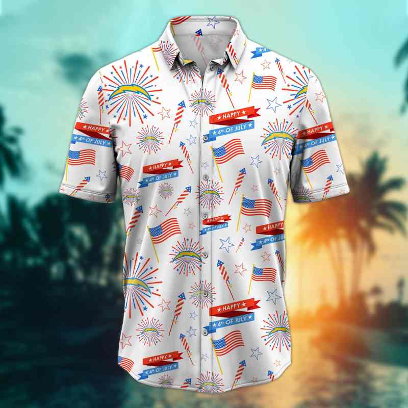 Los Angeles Chargers Button Shirt - Mockup