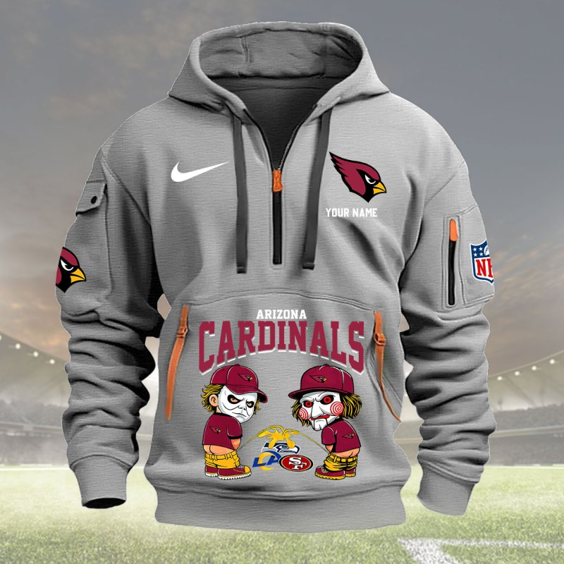 Light Gray Arizona Cardinals Hoodie