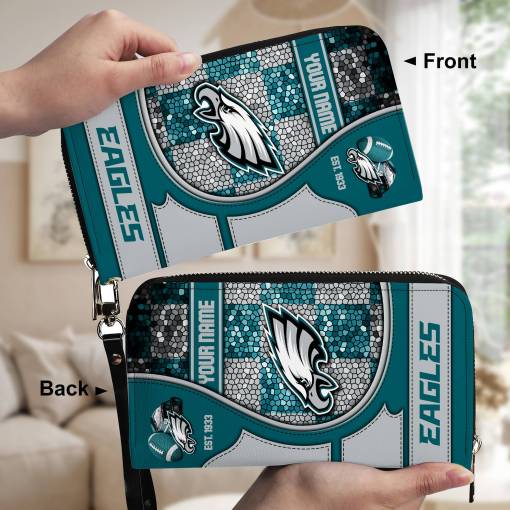 Philadelphia Eagles Women's Zip Around Wallet