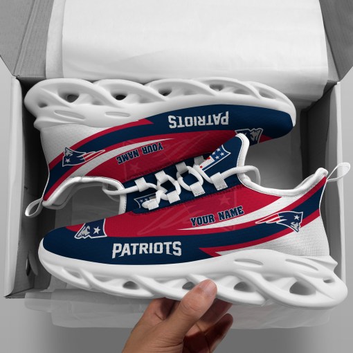New England Patriots Personalized Yezy Running Sneakers