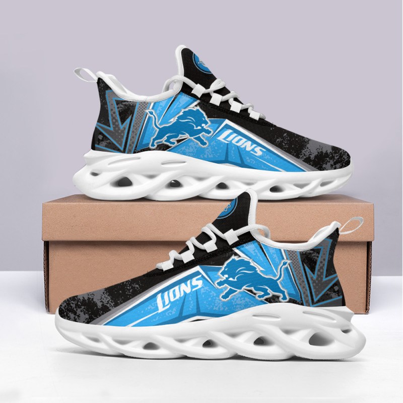 Detroit Lions Yezy Running Sneakers 820 - Side View