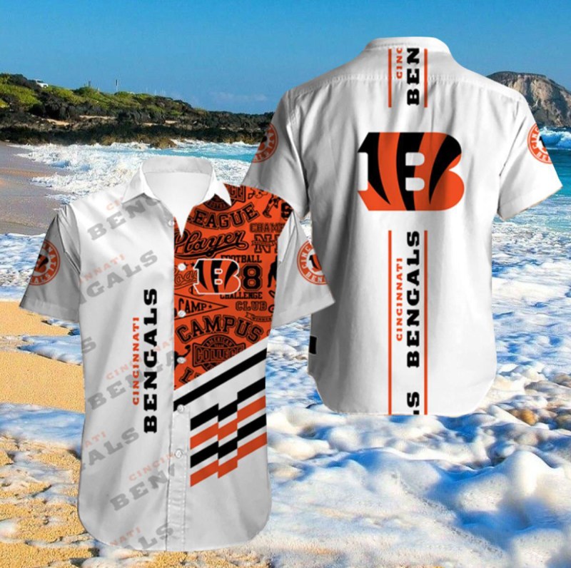 Cincinnati Bengals Button Shirt Sizing Chart