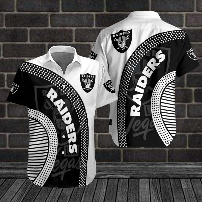 Las Vegas Raiders Button Shirt Sizing Chart