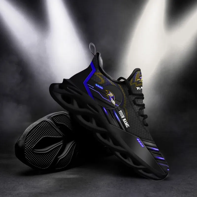 Baltimore Ravens Personalized Yezy Running Sneakers Image 3