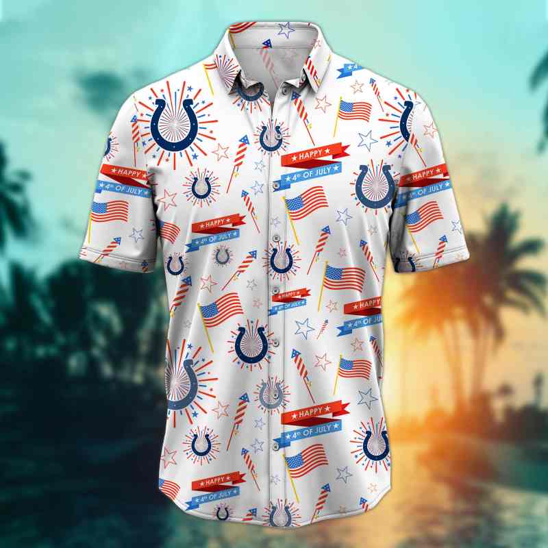 Indianapolis Colts Button Shirt Close-up