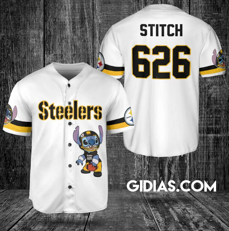 Pittsburgh Steelers Baseball Jersey Image 3