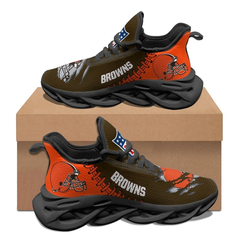 Cleveland Browns Sneakers 3D Max Soul Shoes