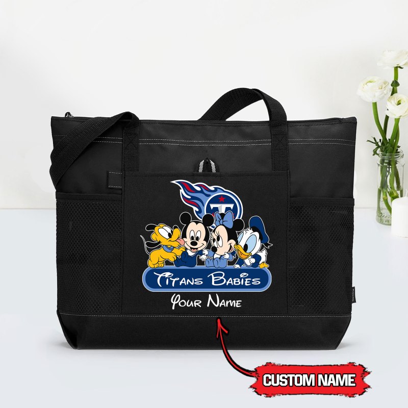 Tennessee Titans Babies Tote Bag Black