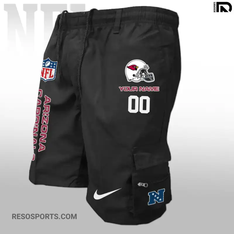 Arizona Cardinals Personalized Multi-Pockets Man Shorts - Image 1