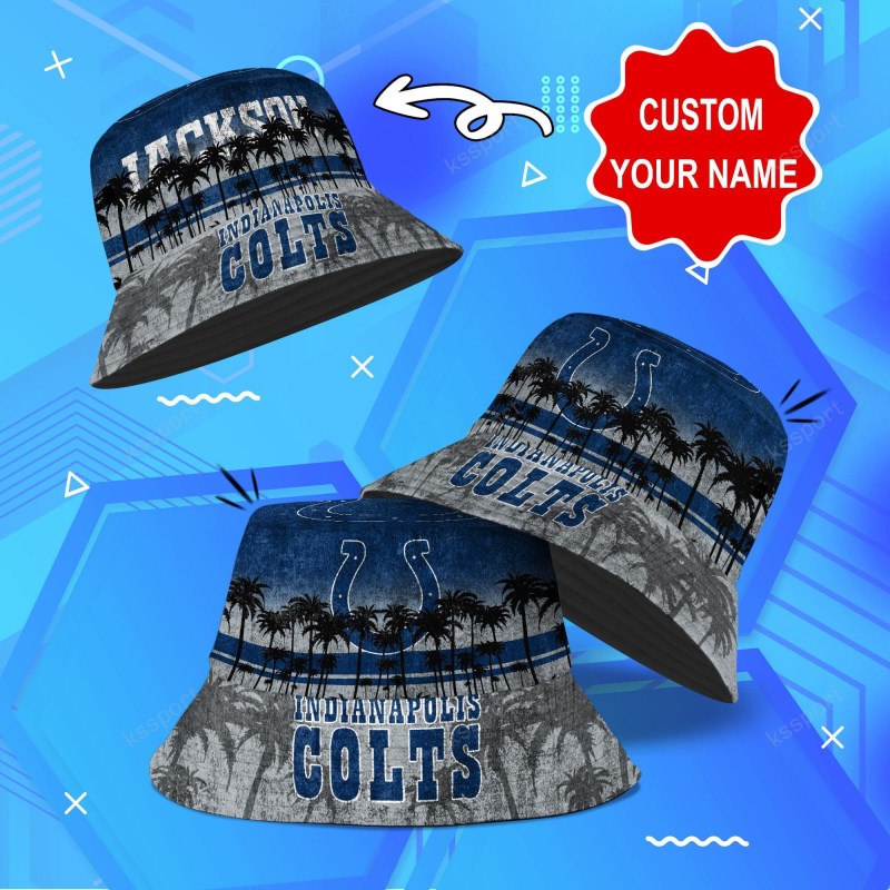 Indianapolis Colts Personalized Bucket Hat - Game Day Look
