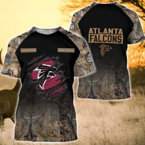 Atlanta Falcons Personalized All Over Printed Sweater Side View