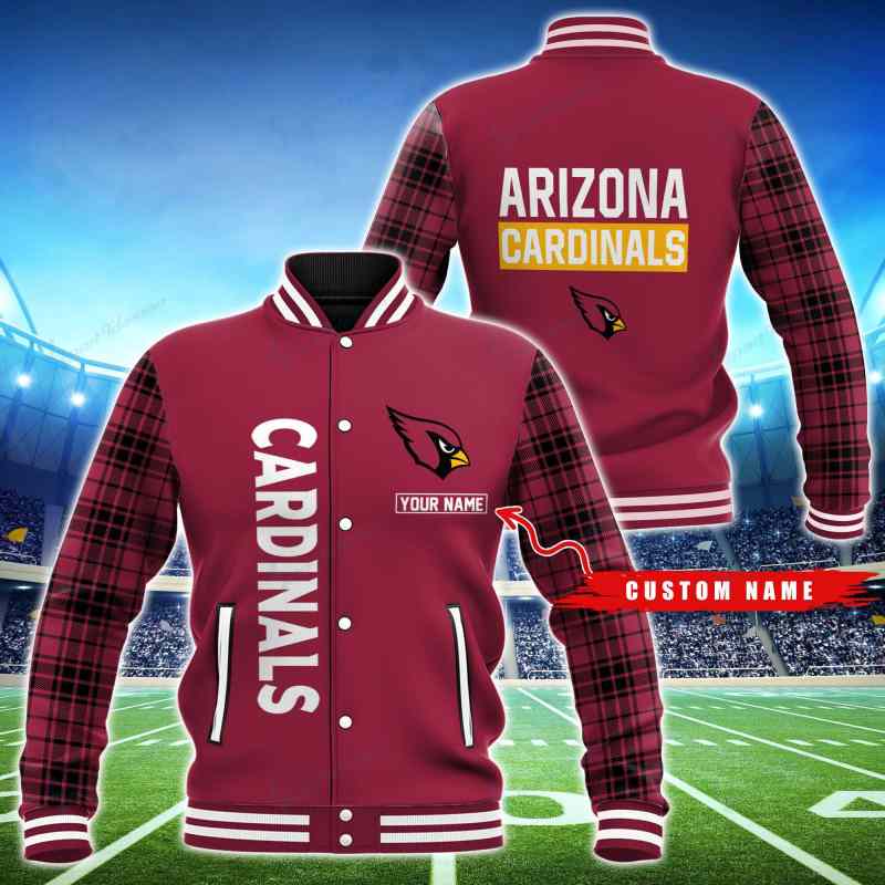 Arizona Cardinals Personalized Baseball Jacket
