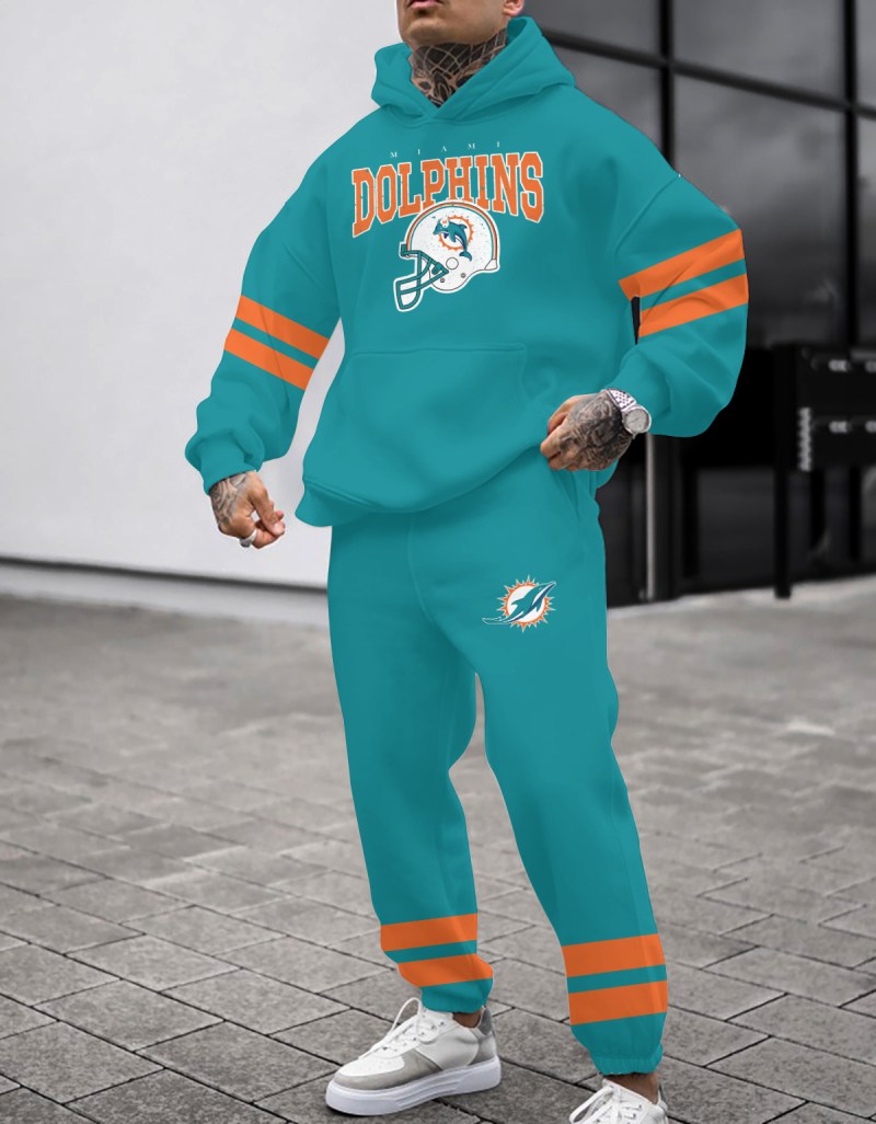 Miami Dolphins Combo Pullover Hoodie and Sweatpants