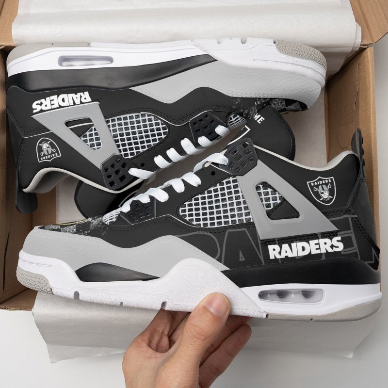 Custom Las Vegas Raiders AJ4 Sneaker