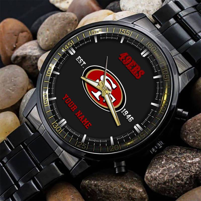 San Francisco 49ers Black Fashion Watch