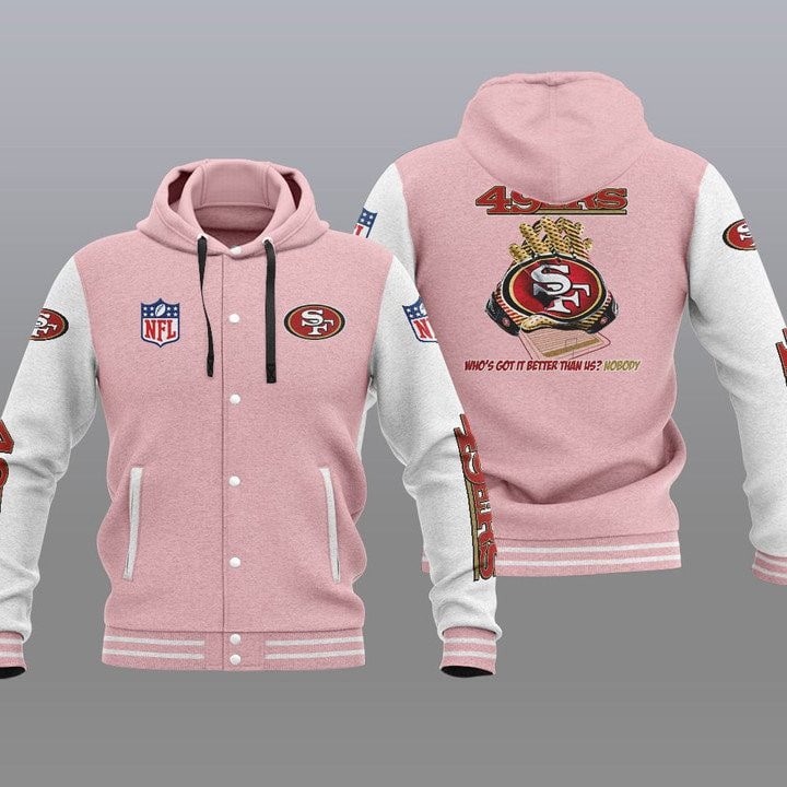 San Francisco 49ers Hooded Button Jacket