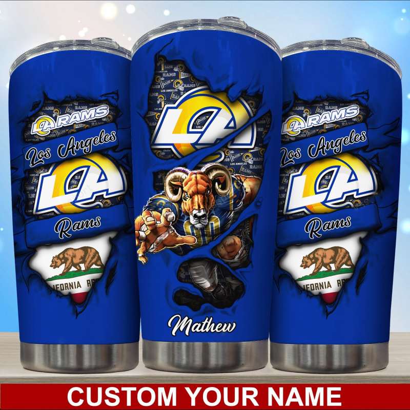 Los Angeles Rams Personalized Tumbler Product