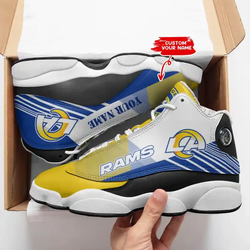 Los Angeles Rams Personalized AJD13 Sneakers