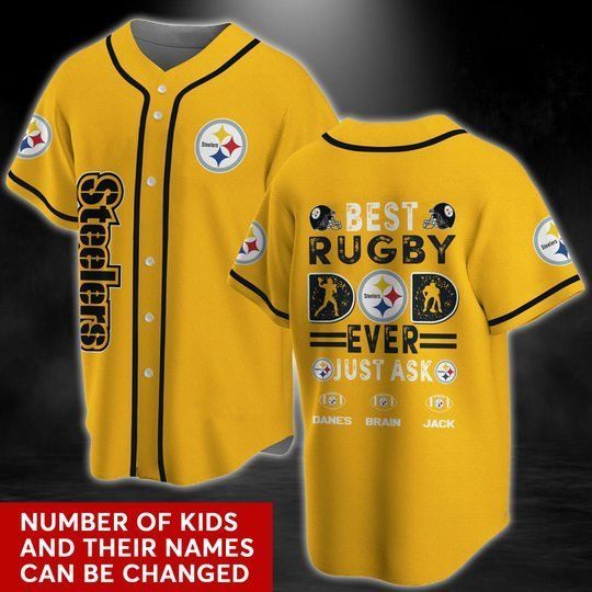 Pittsburgh Steelers Personalized Baseball Jersey