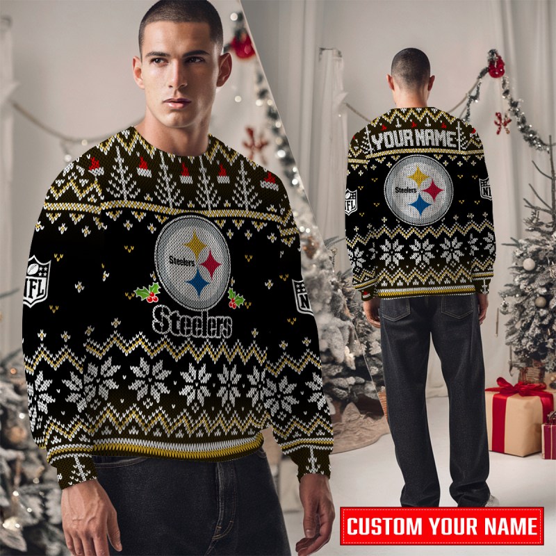 Pittsburgh Steelers Ugly Christmas Sweater - Image 5