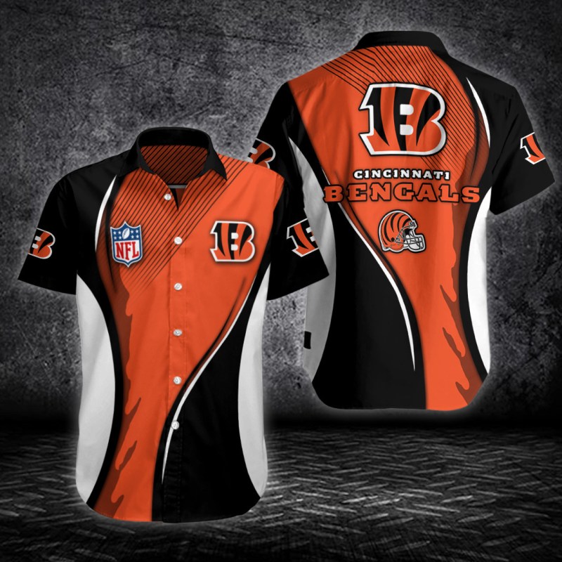 Cincinnati Bengals Button Shirt Sizing Chart