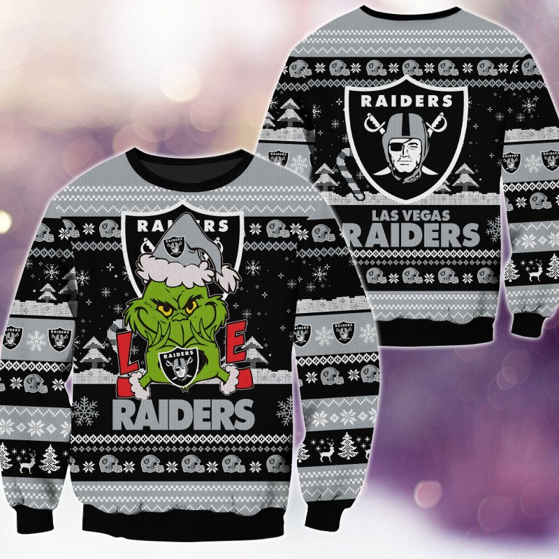 Las Vegas Raiders Ugly Christmas Sweater
