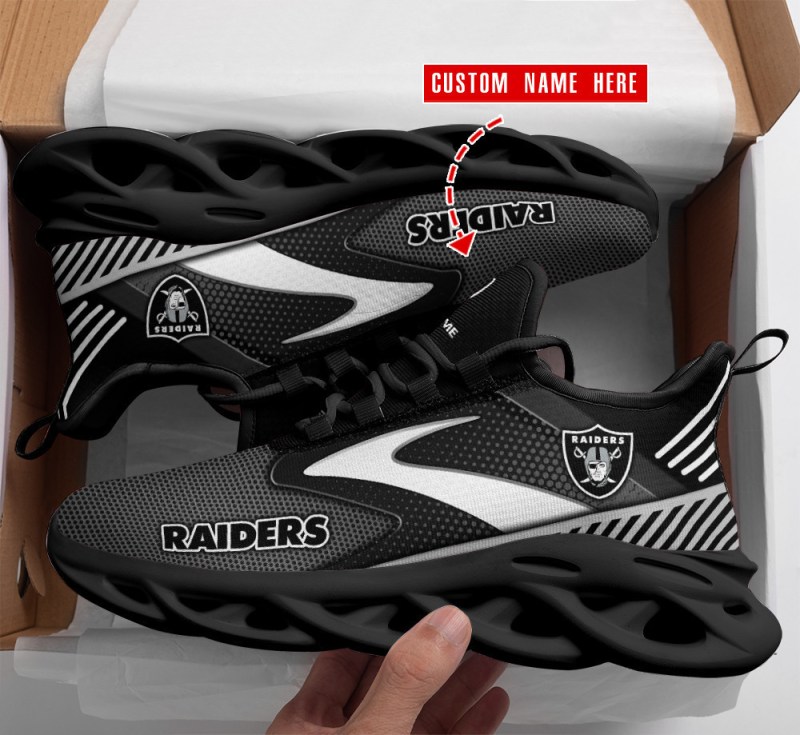 Las Vegas Raiders Personalized Yeezy Running Sneakers Image 4