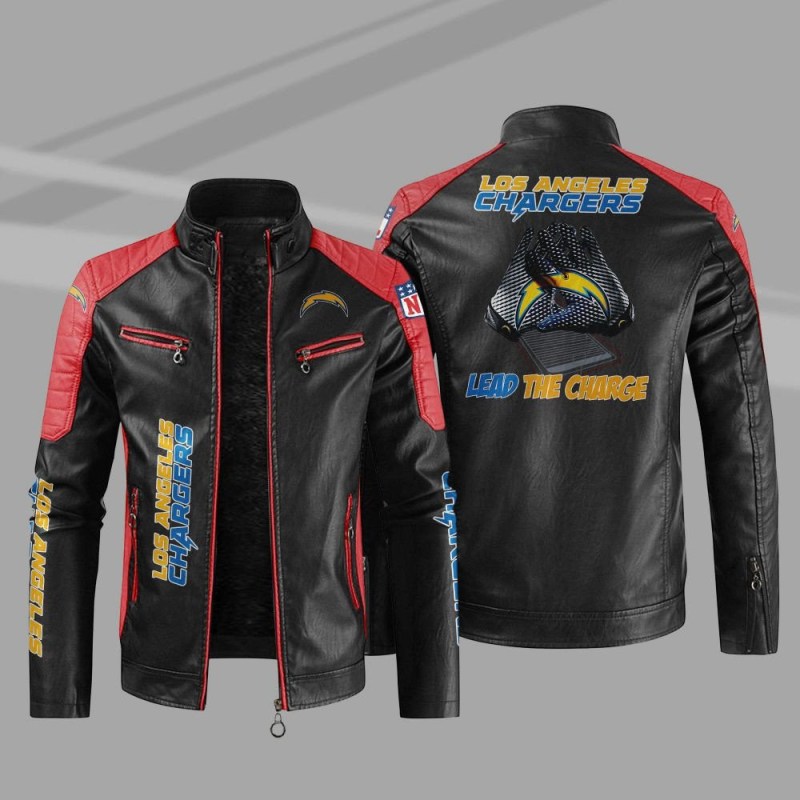 Los Angeles Chargers Jacket Back View