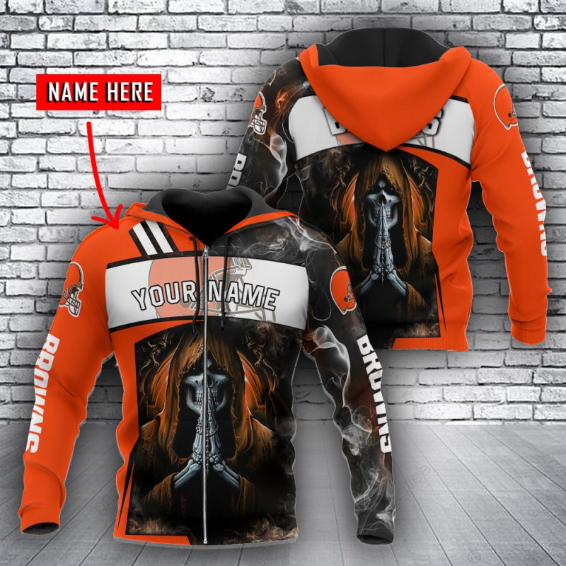 Cleveland Browns Personalized Hoodie Design