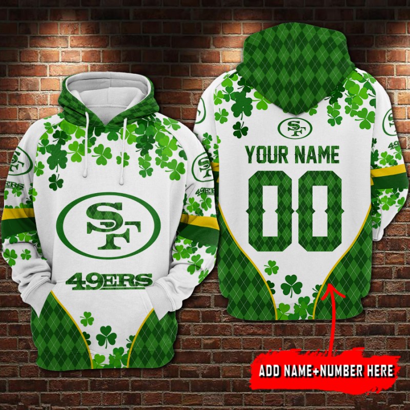 San Francisco 49ers Personalized St. Patrick's Day Hoodie