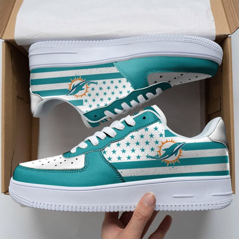 NFL Miami Dolphins Air Force 1 Sneakers