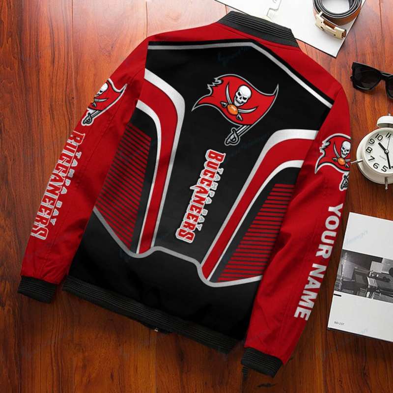 Tampa Bay Buccaneers Bomber Jacket Back View