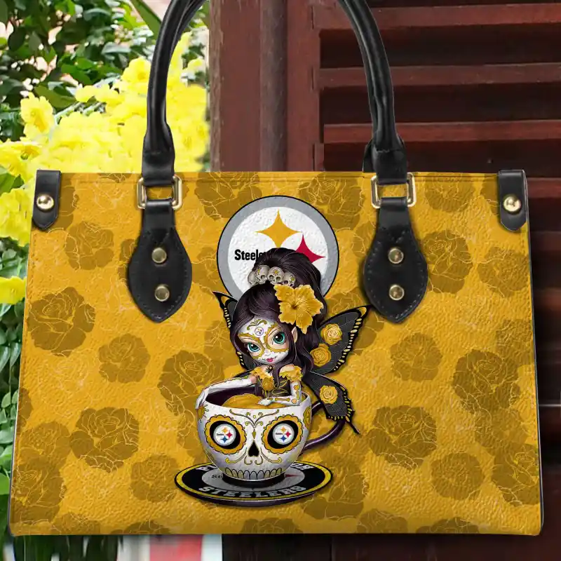 Pittsburgh Steelers Leather Hand Bag